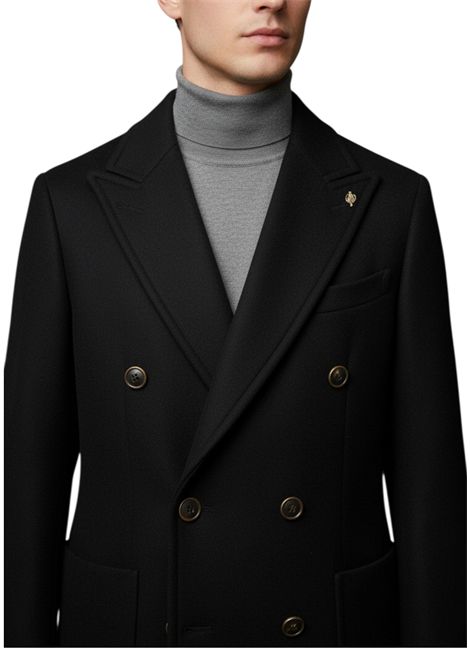 Cappotto doppiopetto con martingala LEBOLE | Cappotti | L4357 68817499